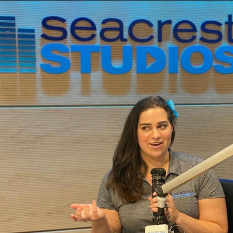 Photo of Becca Wagner at Seacrest Studios in Children's National Hospital